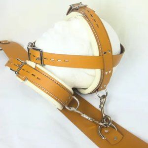 Fetish BDSM Medical Hospital Restraints Head Harness and Bed Strap